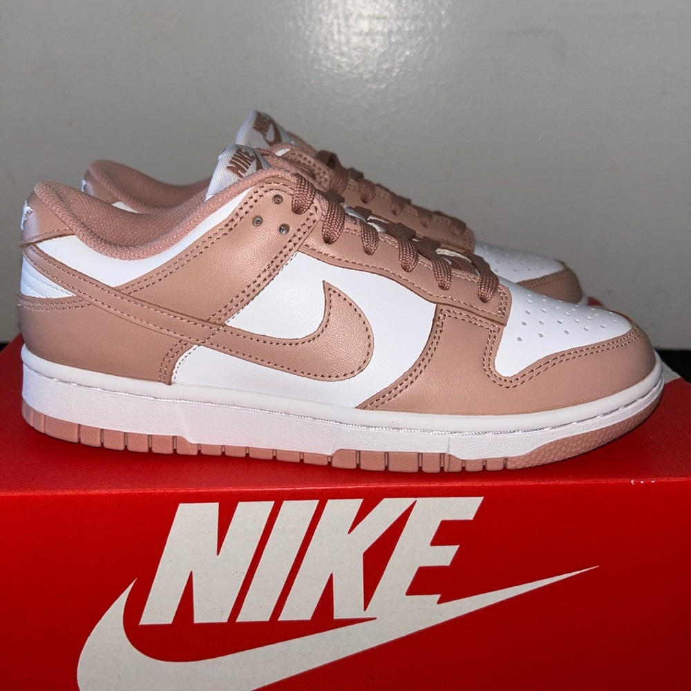 Nike Dunk Low White and Rose